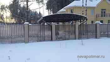 Кованый забор с воротами в Энколово